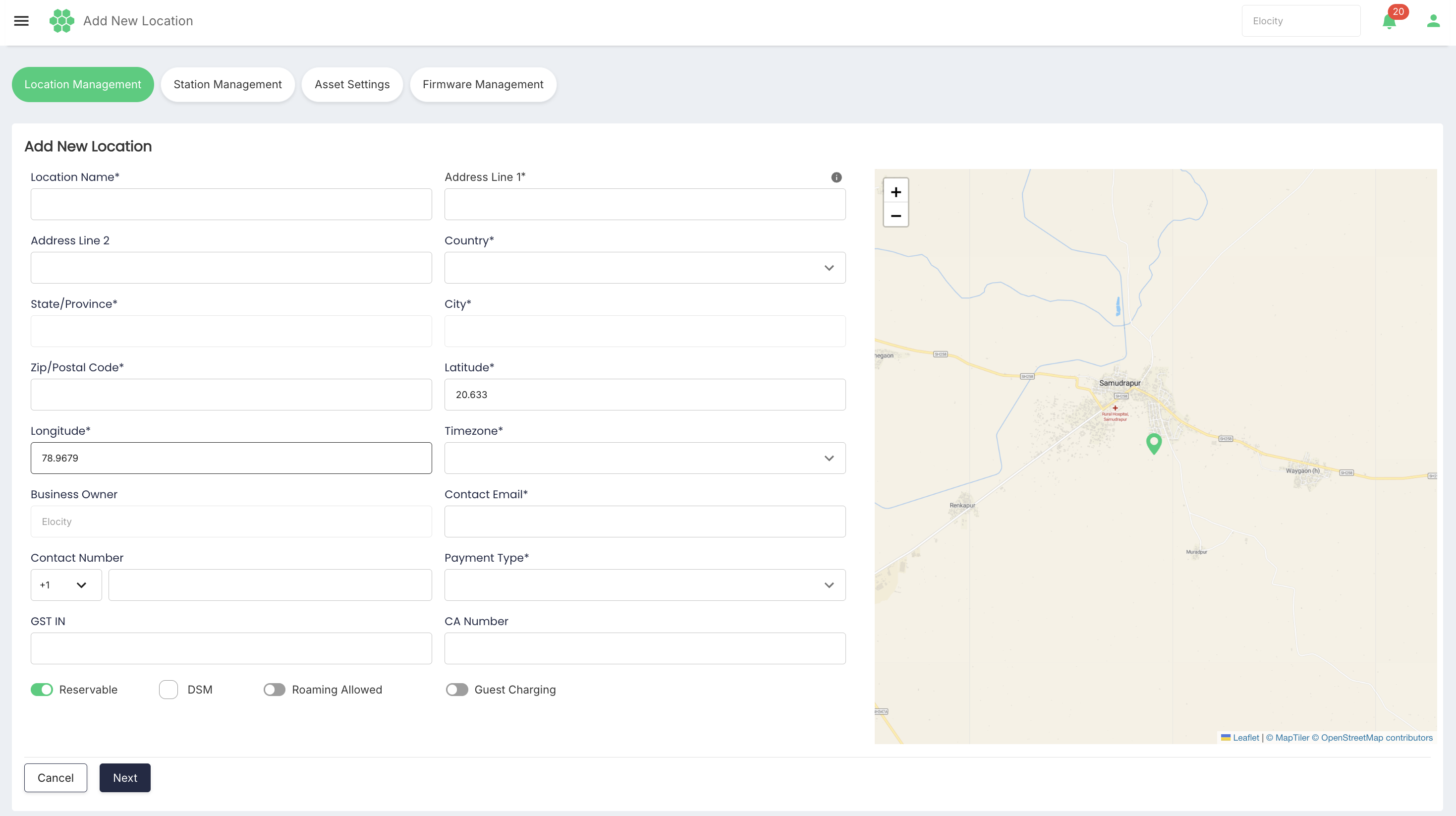 Add Location