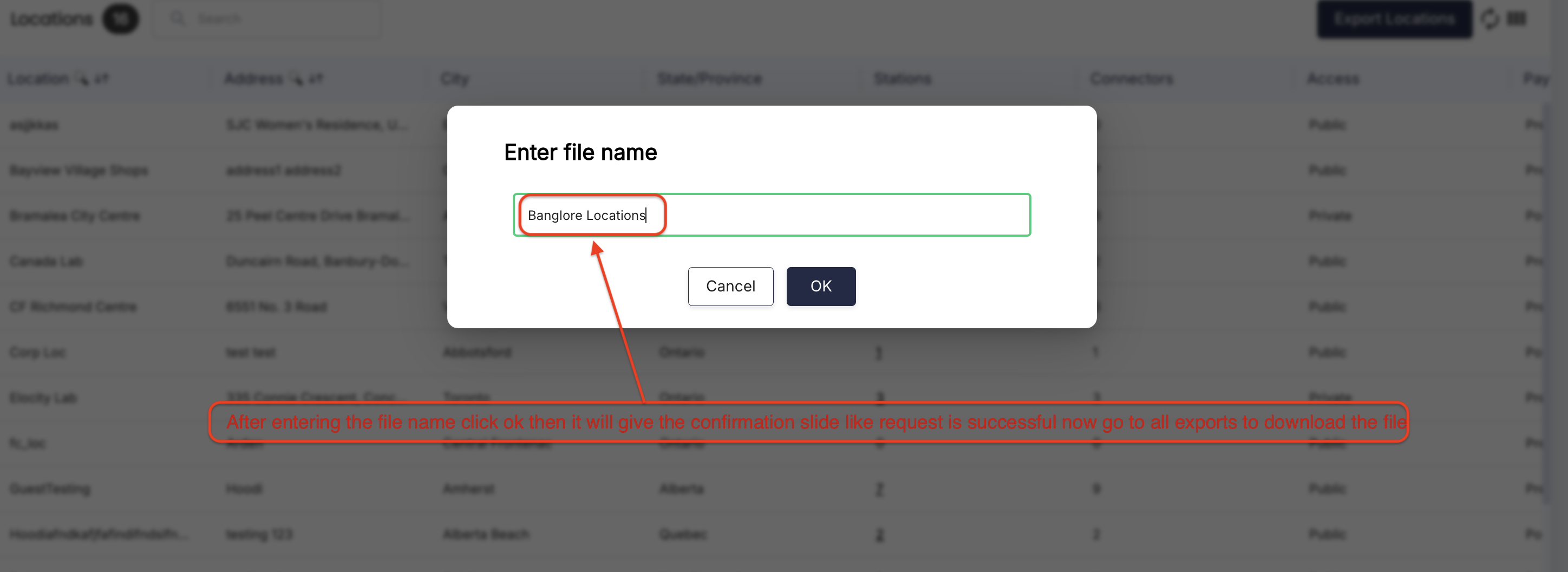Asynchronous Export