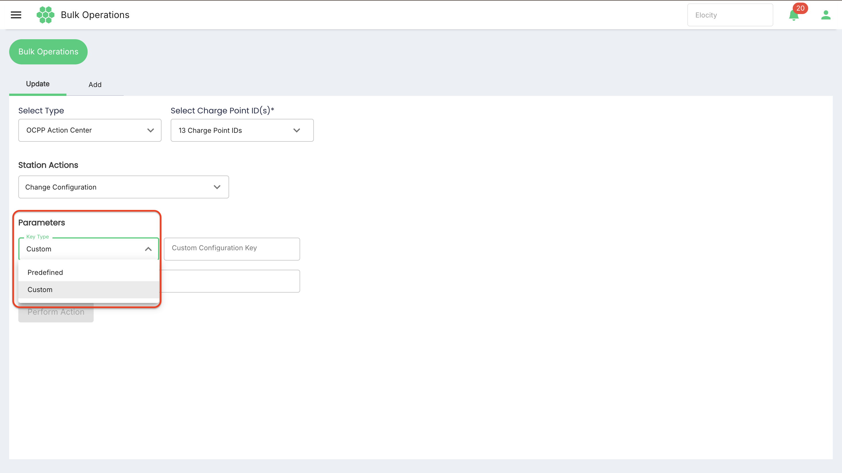 Change Configuration