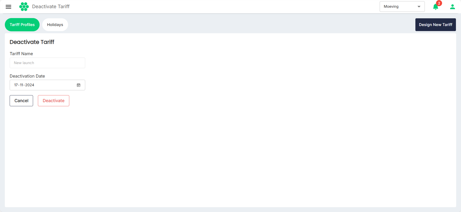 Deactivate