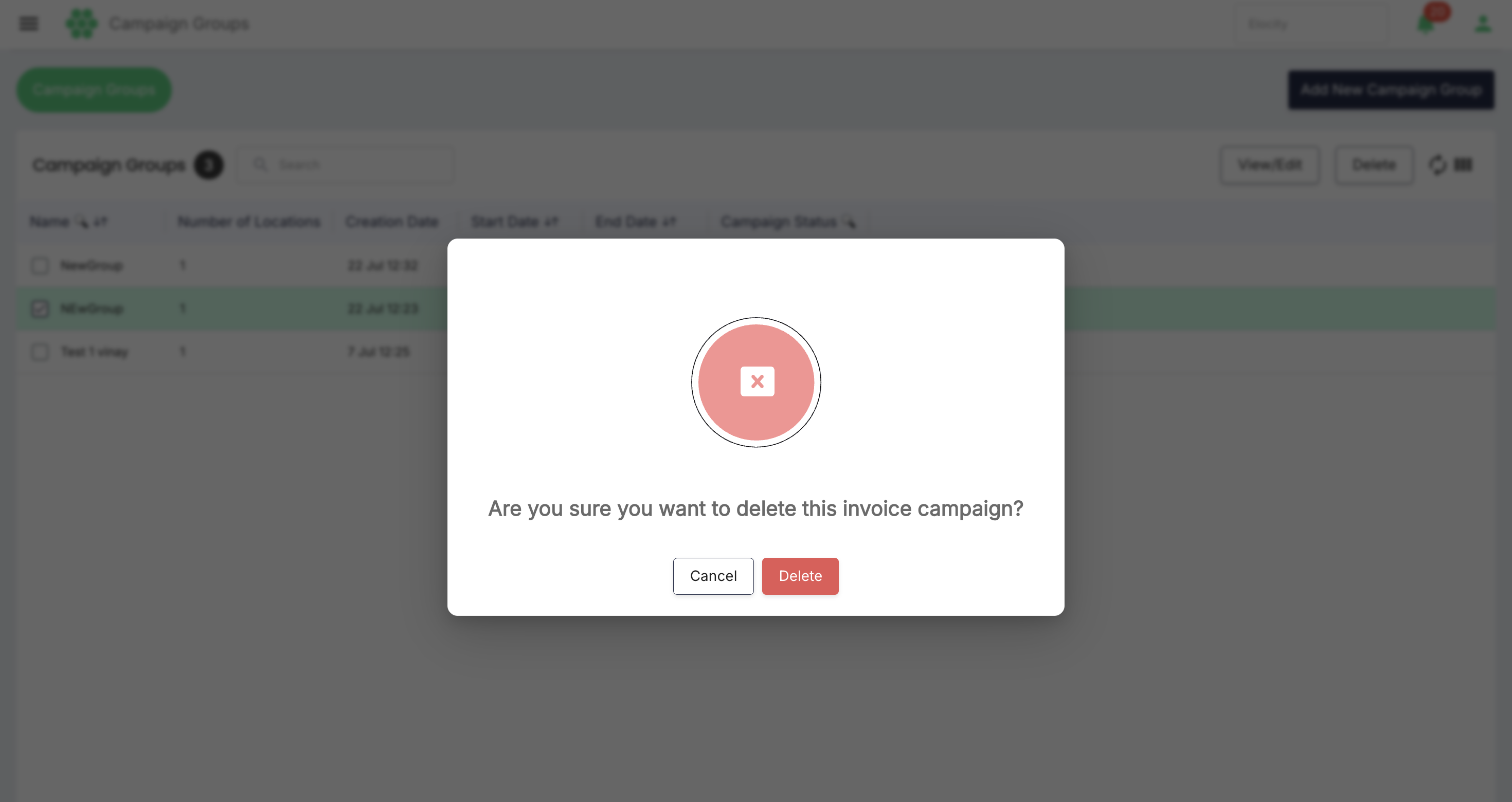 Delete Campaign