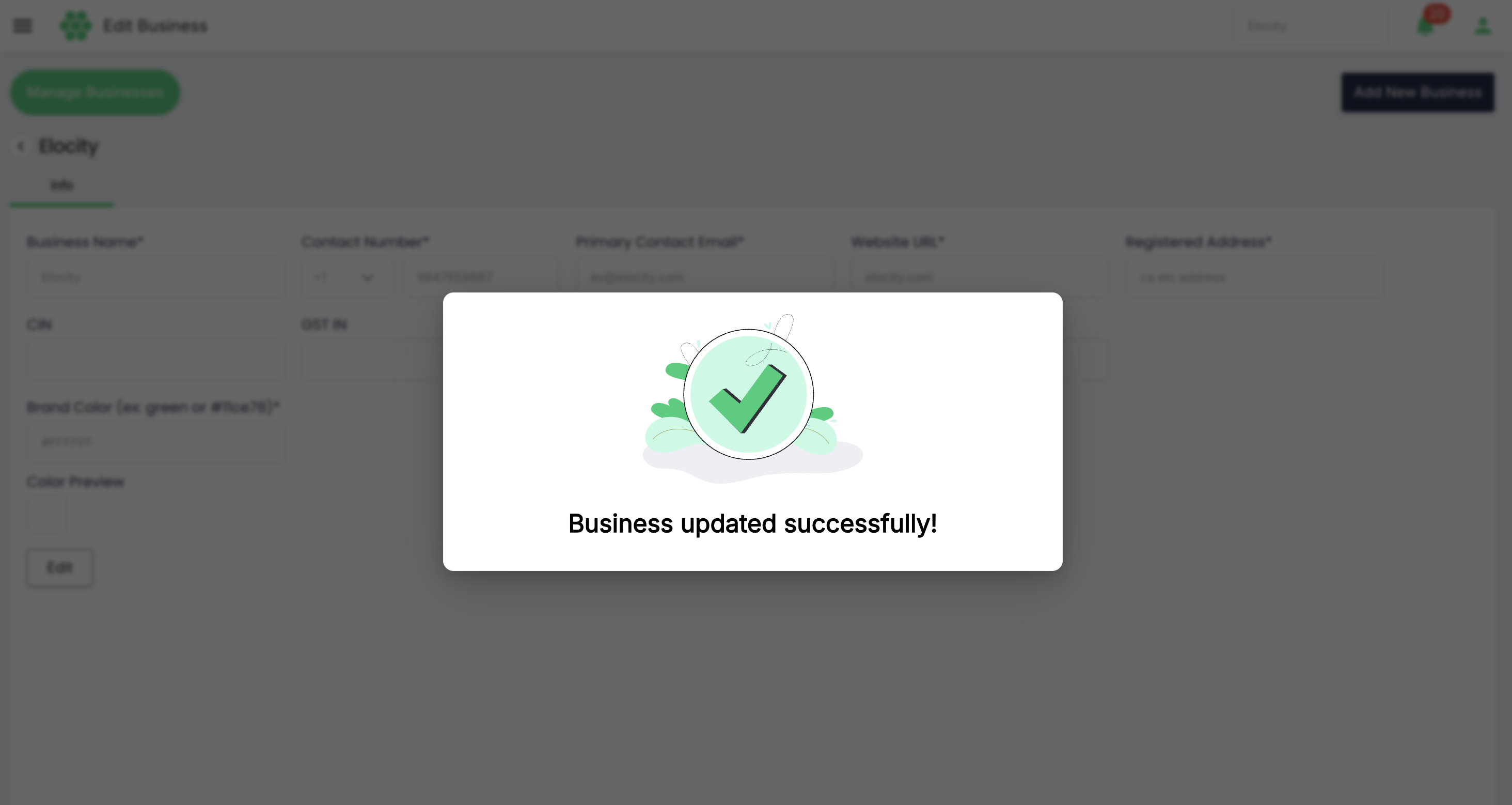 Edit Business