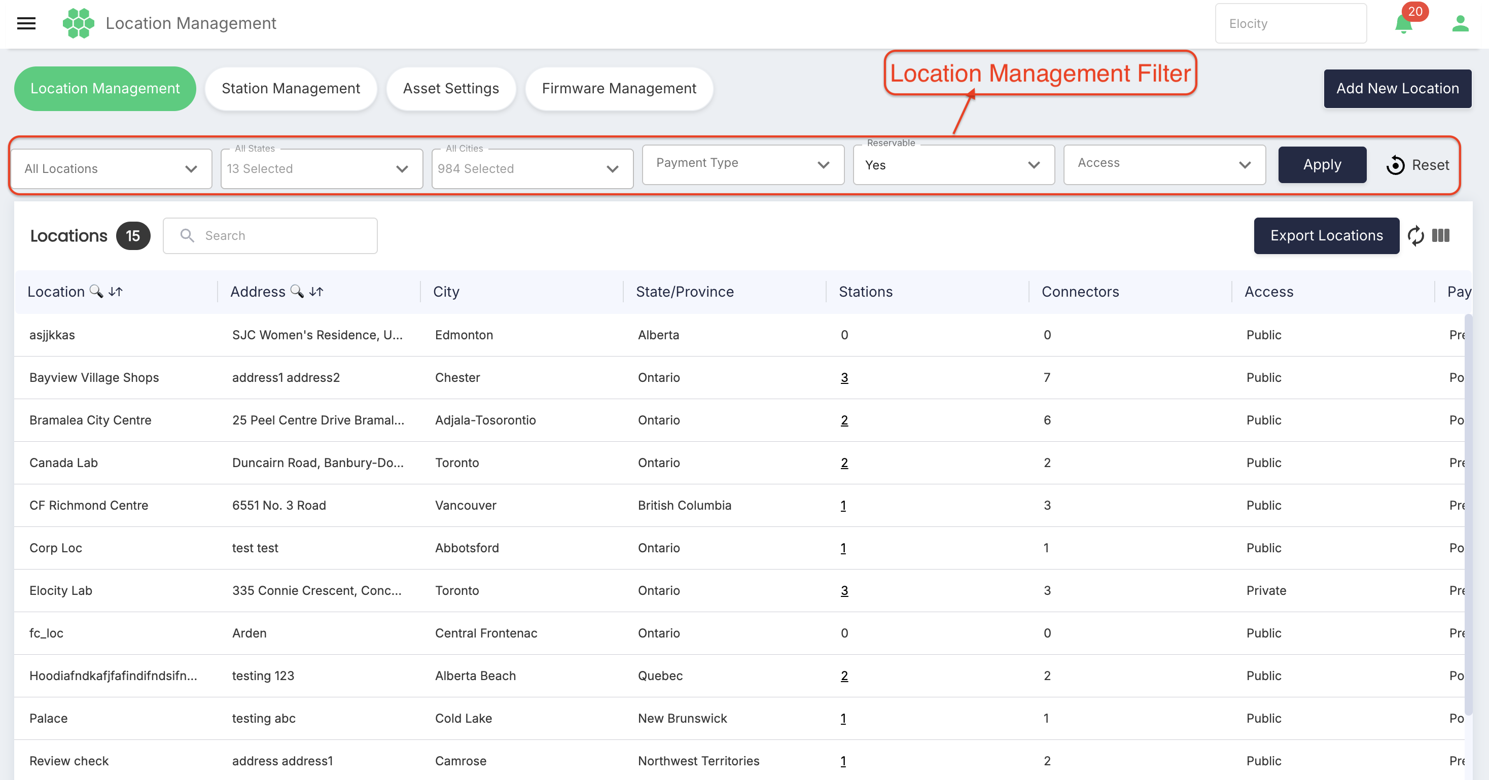 Location Management