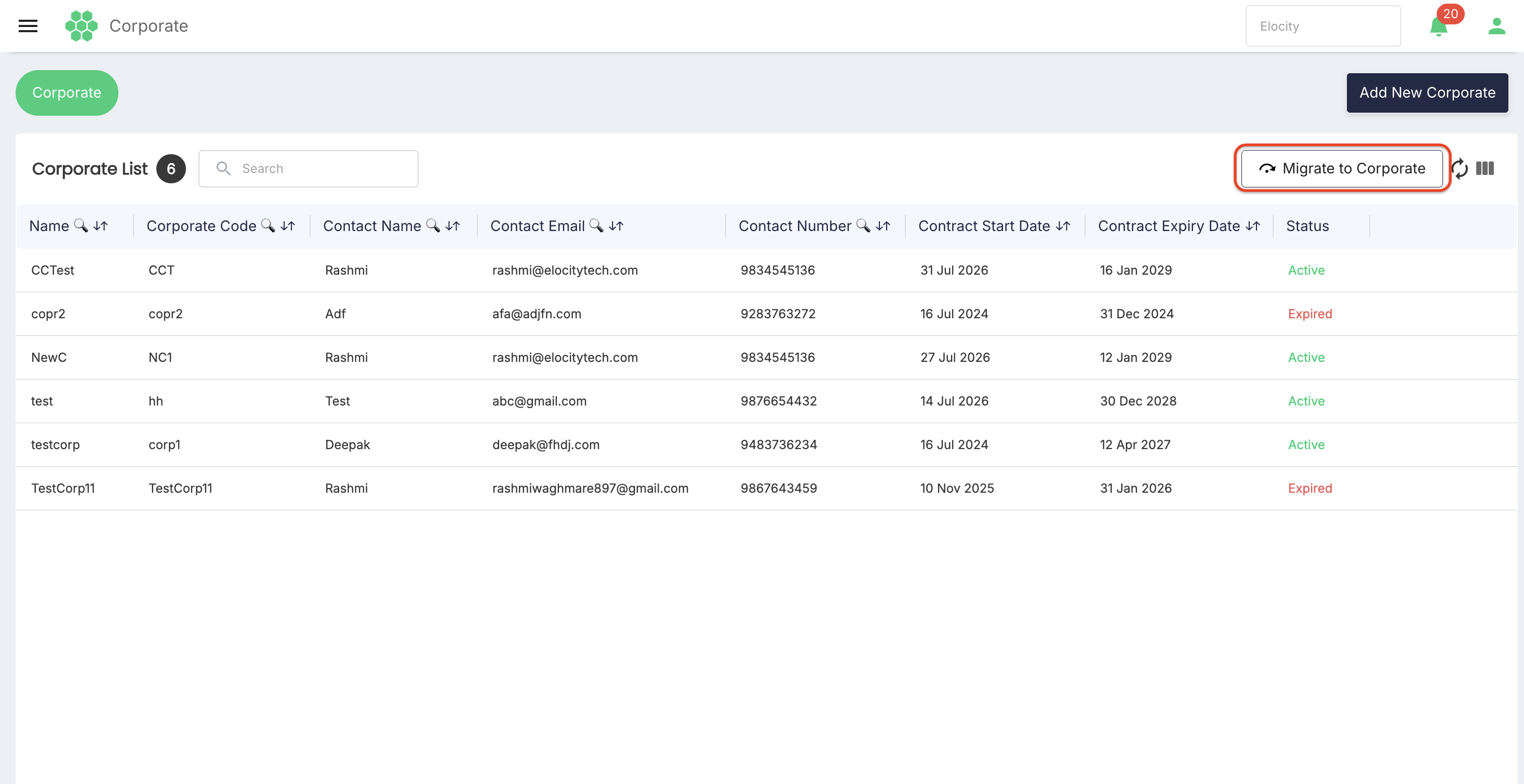 Migrate Customers