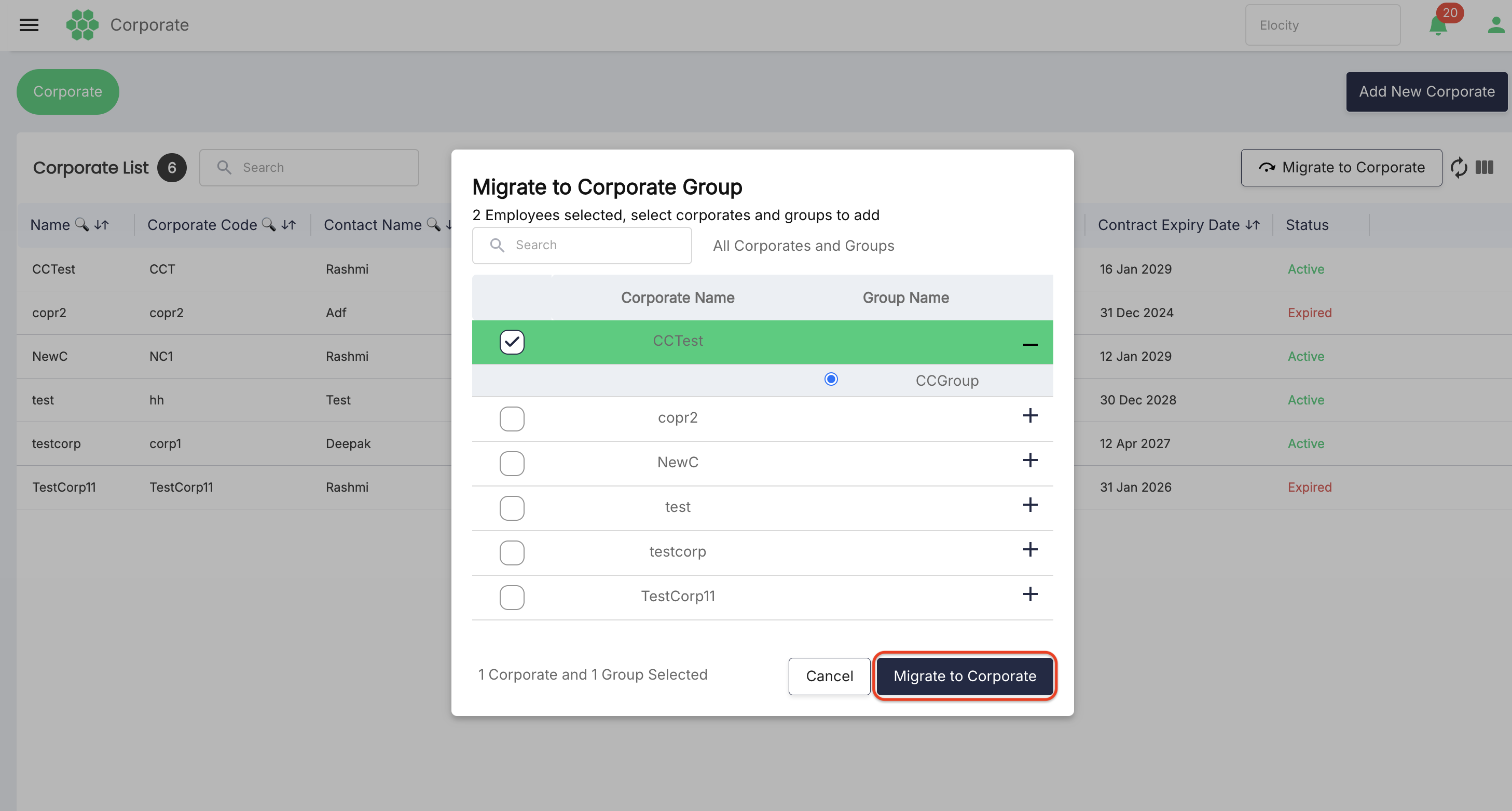 Migrate Customers