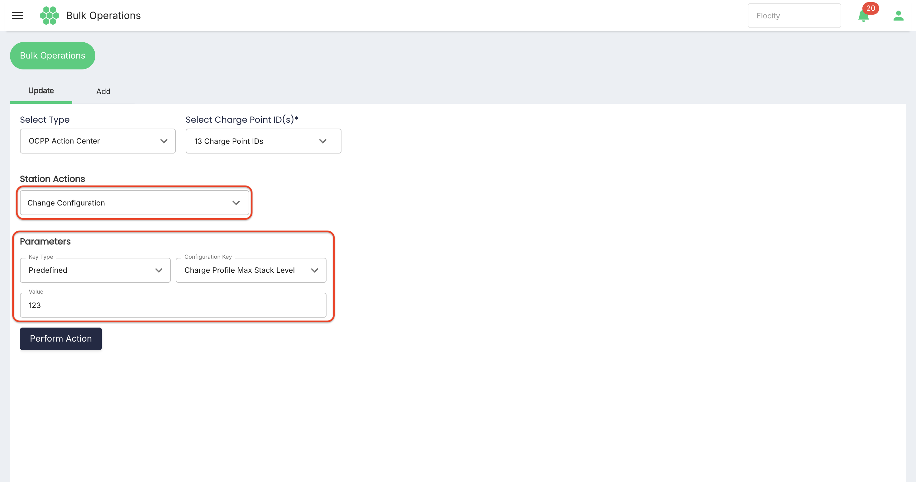 Change Configuration