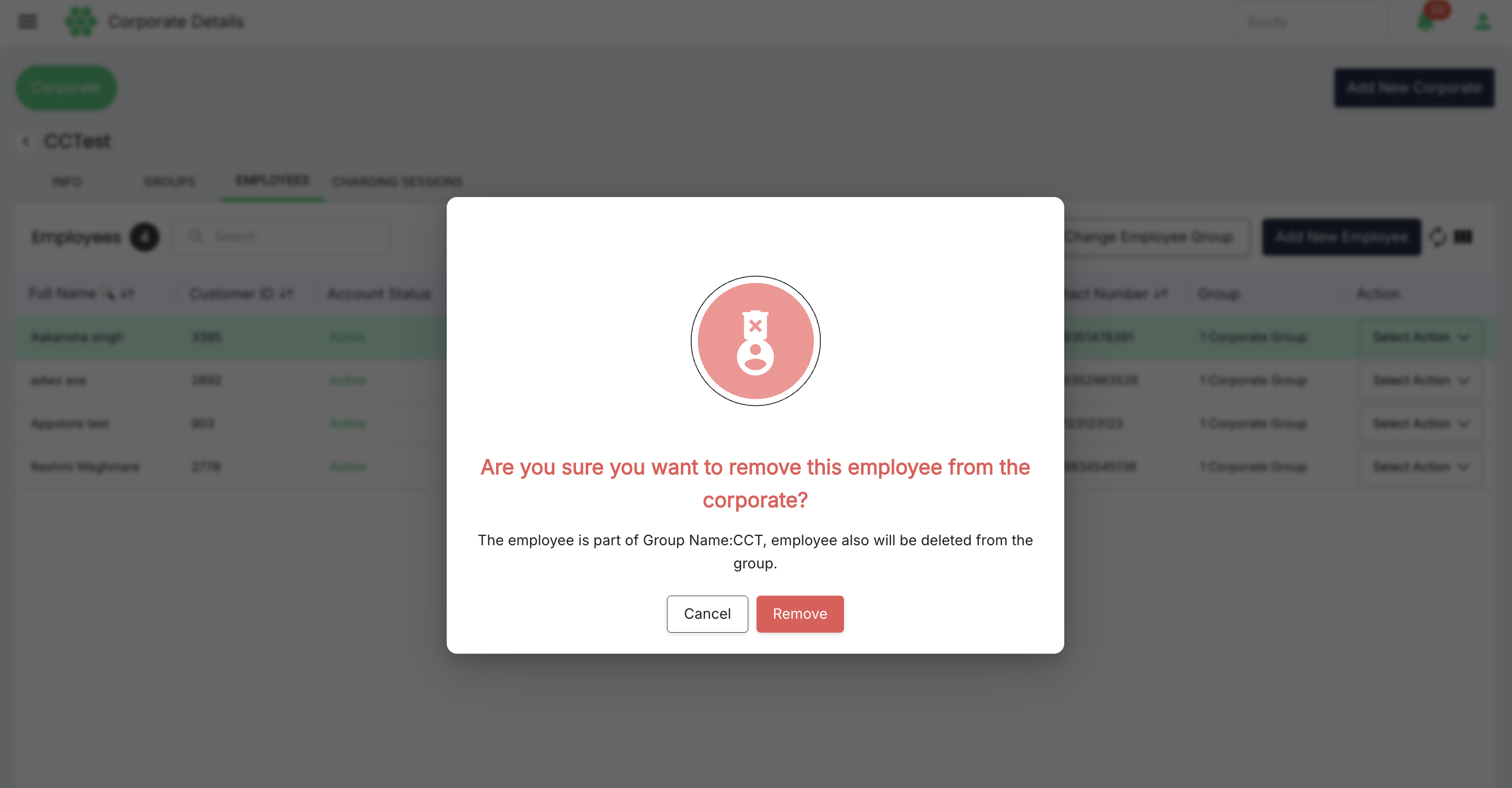 Remove Employee