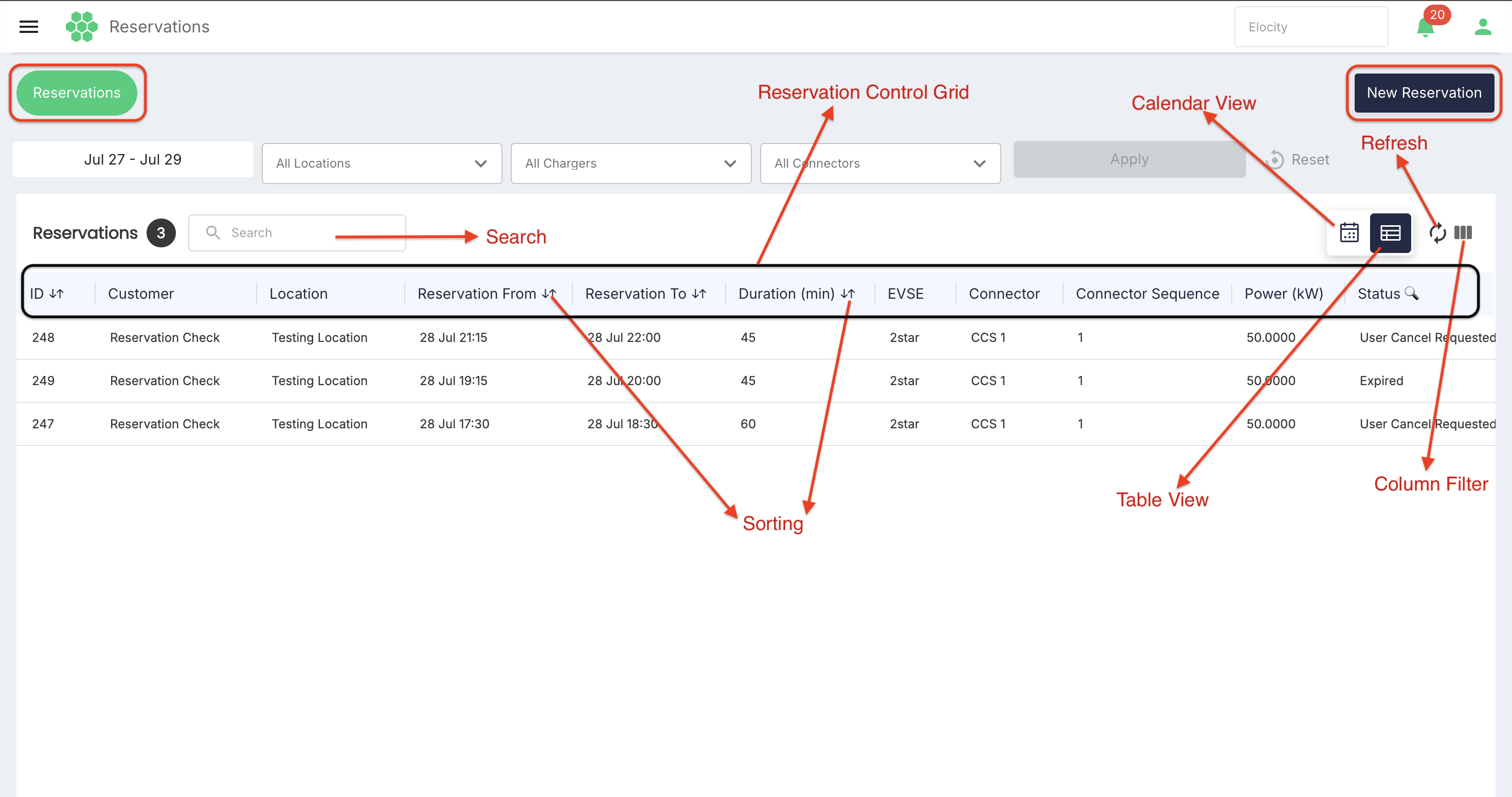 Reservation Module
