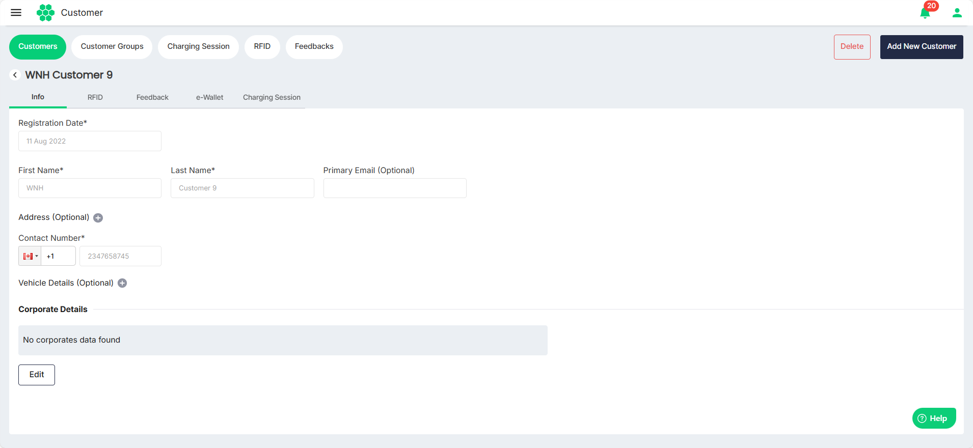 View Customer