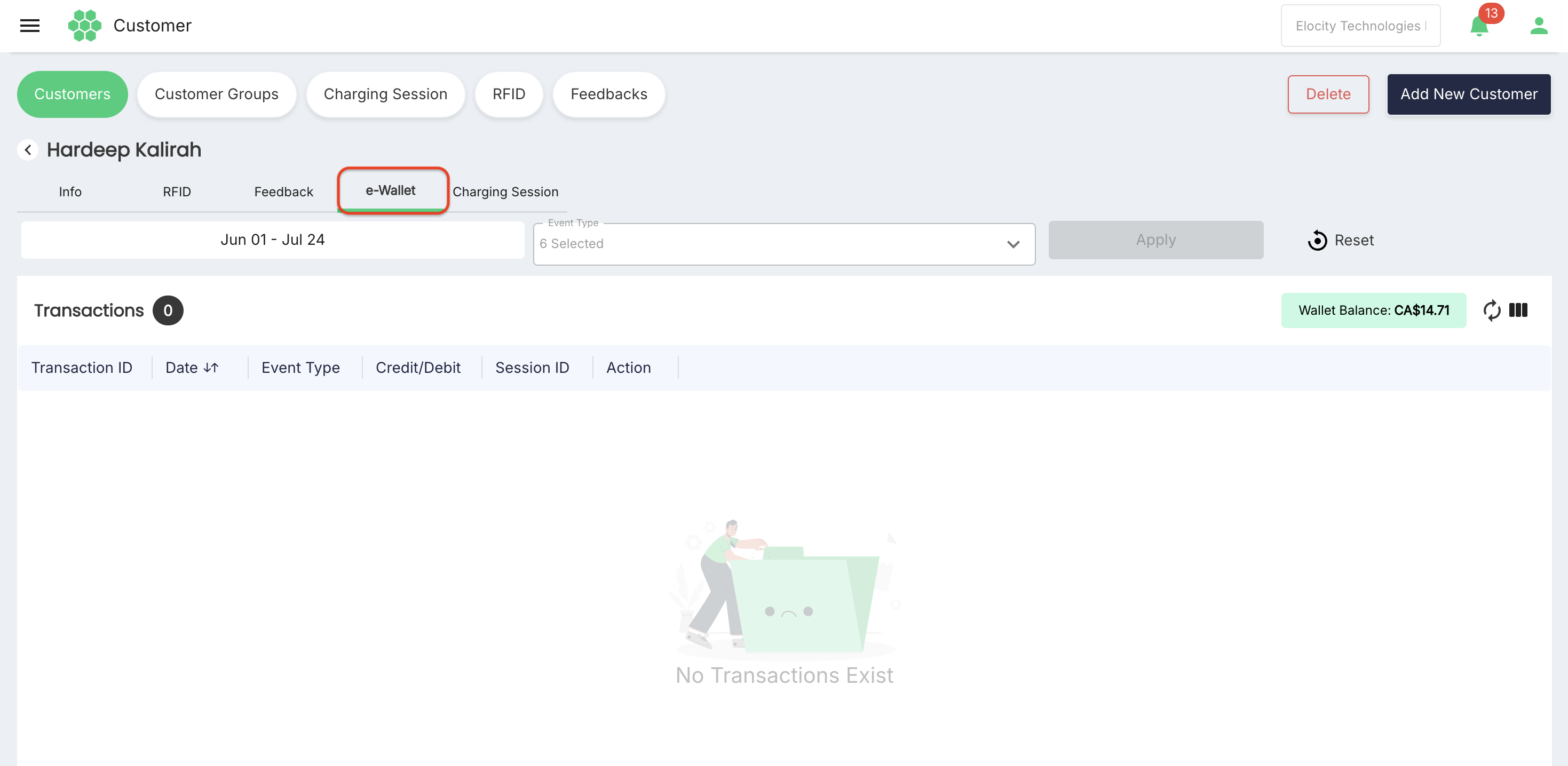 Wallet Info
